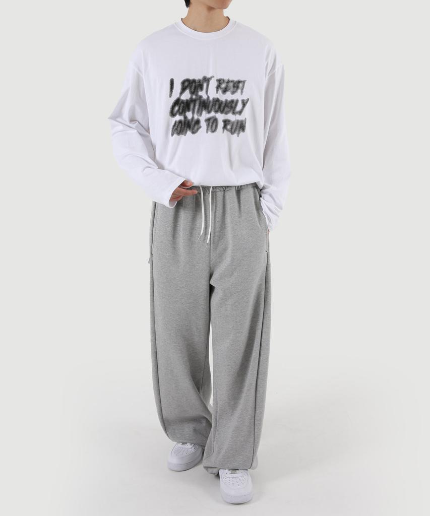 UMM Side Button Snap Balloon Wide Sweatpants 3 Colors