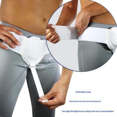 Ceinture herniaire inguinale réglable pour adultes - Fixation masculine pour hernie de l'intestin grêle ou hernie oblique