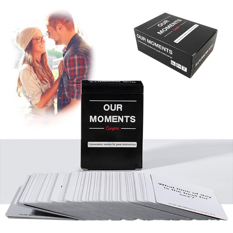 Our Moments Romantic Couples Board Game With 100 Thought-provoking Cards
