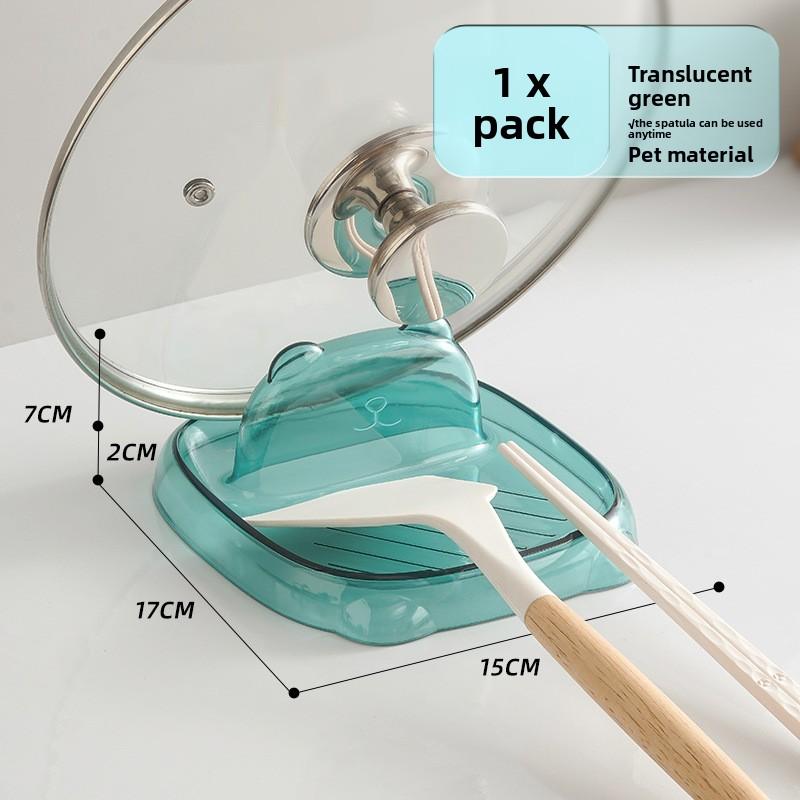 Kitchen Spatula Rack Countertop Lid Rack Cutting Board Cutting Board Lid Rack Artifact Cartoon Integrated Household