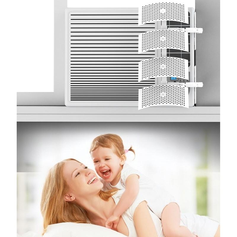 Window Air Conditioner Windshield Universal Adjustable Air Conditioner Air Deflector Prevent Direct Blowing Heat