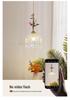 American Minimalist Copper Pendant Lamp for Modern Bedside Use