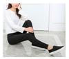 Southeast Asia Exclusive Plus Size Women's Black Elastic Skinny Pants