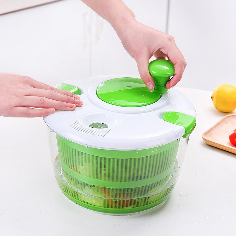 

Vegetables Salad Spinner Lettuce Vegetable Dehydrator Greens Washer Drainer Crisper Strainer For Washing Drying Leafy
