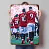 Man Utd Walk Out 1 Poster Customized Wall Art Vintage Metal Signs Retro Tin Plaque for Man Cave Decoration Home Decorations Room