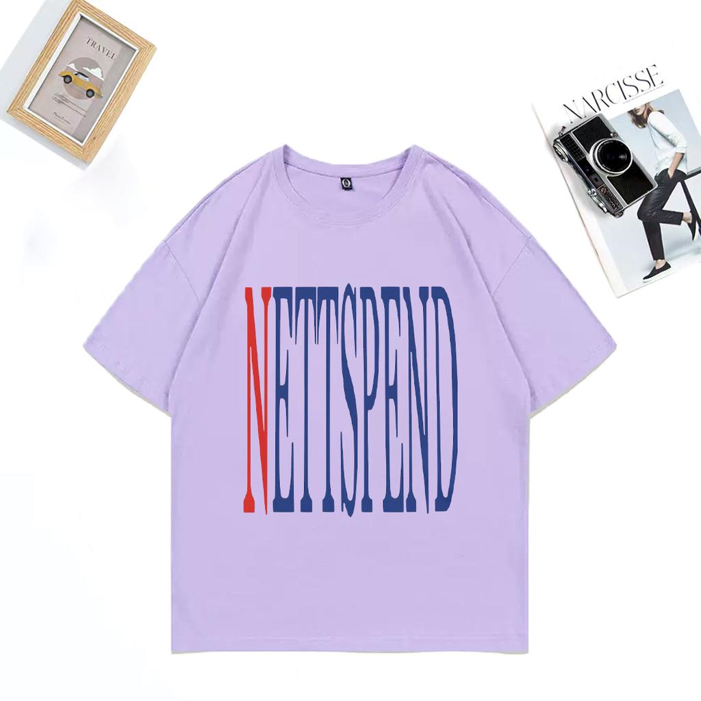 NETTSPEND TOUR Abbigliamento NUOVO Unisex Hip Hop streetwear T-shirt vintage oversize 100% cotone manica corta Moda Unisex T-shirt