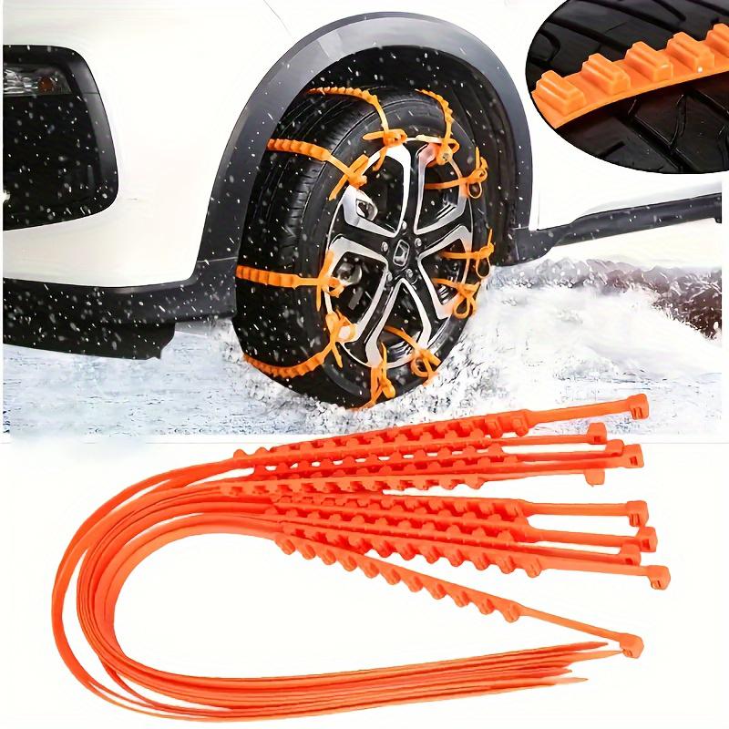 22pcs Car Tire Anti-Skid Chains, Snow Chains, Winter Anti-Skid Tire Straps, Car Outdoor Snow Anti-Skid Chains Emergency Pa