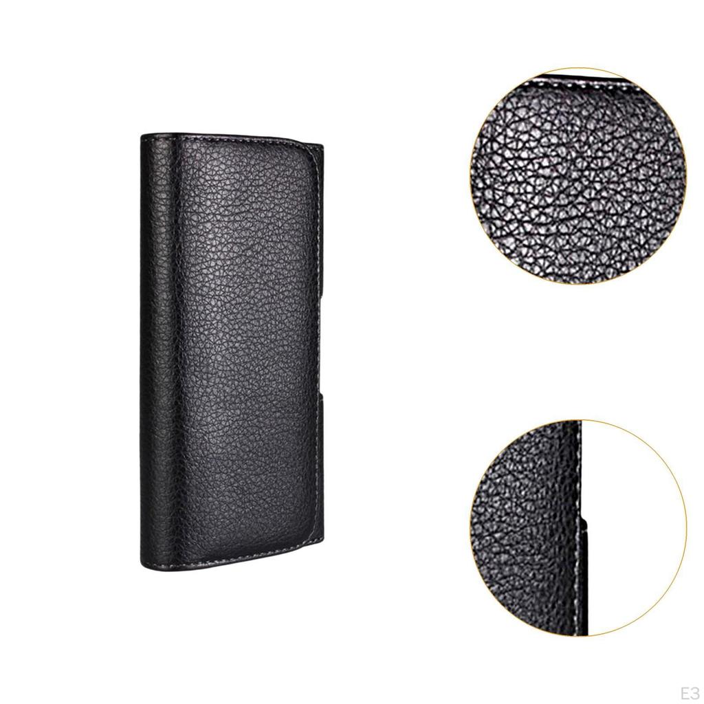 Bolsa de Cintura Masculina com Clipe de Cinto Porta-Celular Bolsa de Cintura Casual para Homens