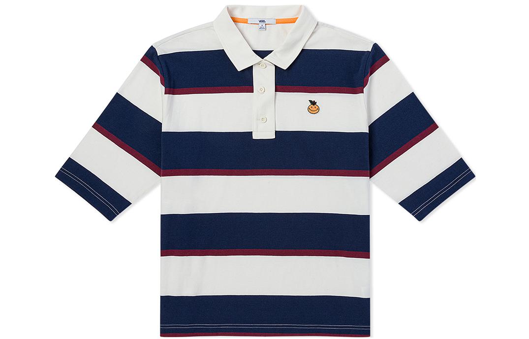 Vans Polo Shirts Women s Multicolor Crew Neck Moderate Straight Fit VN0A7RPELKZ S
