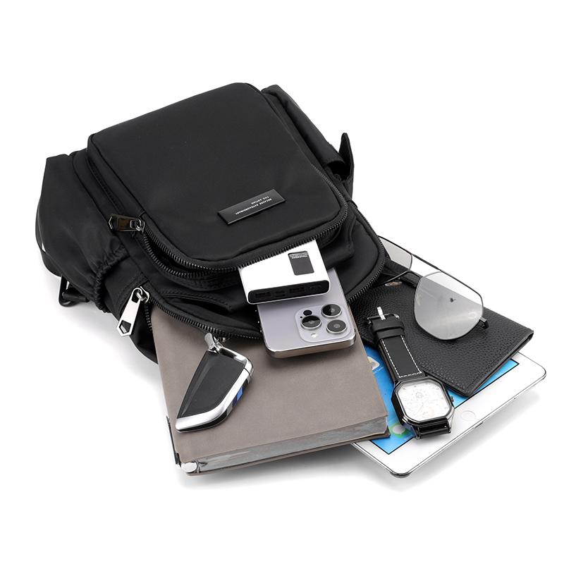 Men's Bag Multifunctional Chest Bag Travel Crossbody Bag Backpack