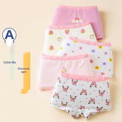 ETX Kids Cotton Girls' Boxer Briefs - Cartoon Underwear for Middle & Big Kids