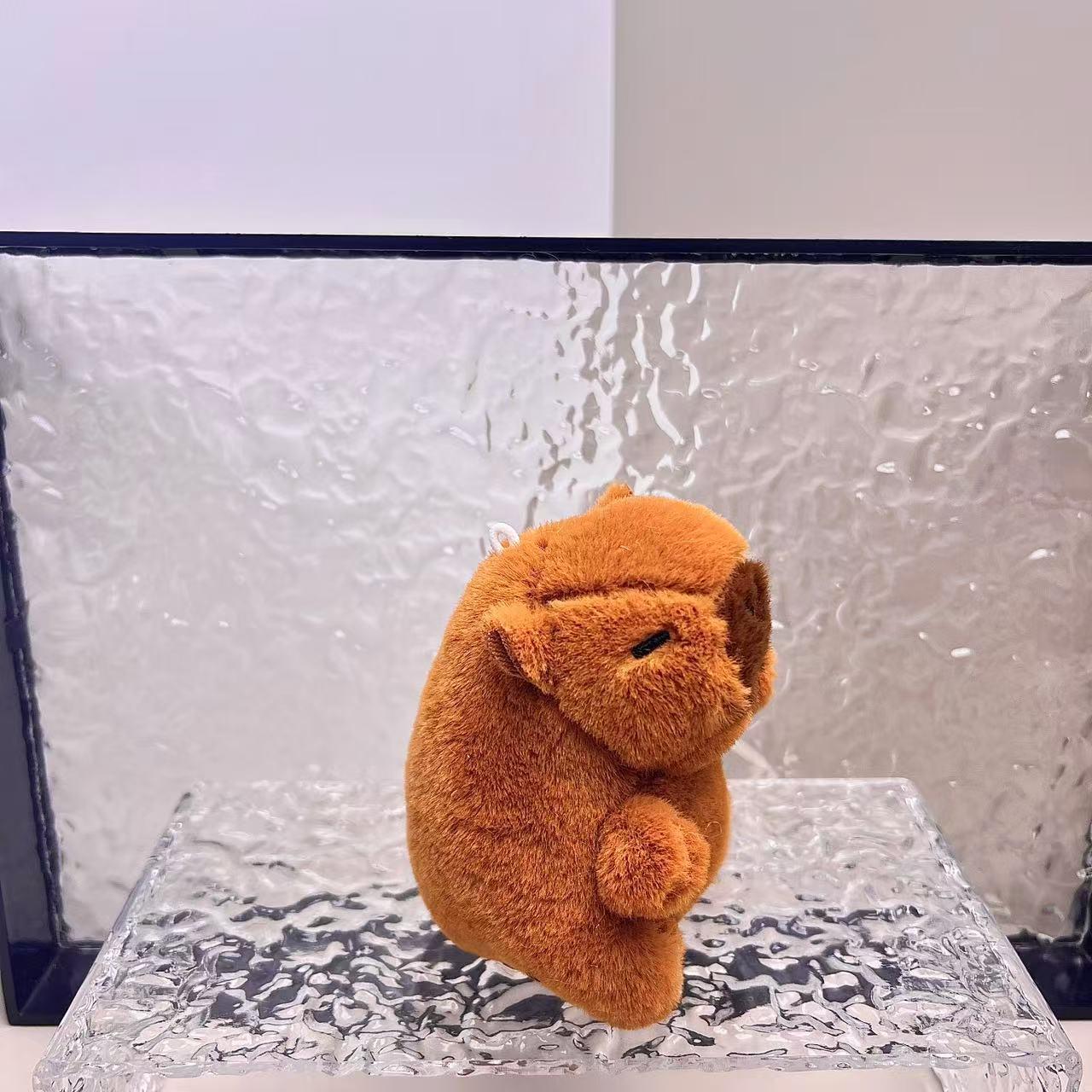 

Capybara Plush Toy Series: Cute Hoodie Dolls, Keychain, Bag Pendant Regular Chain
