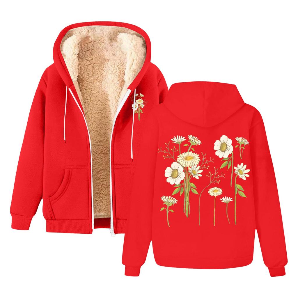 Men's And Women's Fashion The Same Coat With Fleece Thick Hoodie Hoodie Cardigan
