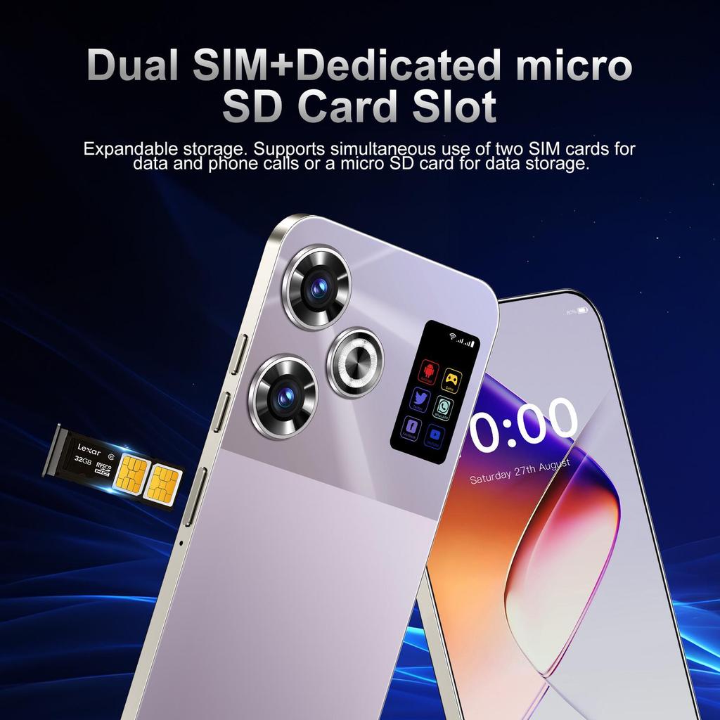 S25 Ultra Android 5G Smartphone: 6.6" Large Screen, 2+16GB Memory