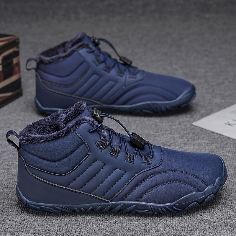 Winter waterproof snow boots men's and women's cold-proof cotton shoes high-top outdoor velvet sports hiking wide-headed shoes