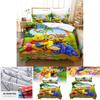 Winnie The Pooh Pattern Threepiece Bedding Set With Active Dyeing Technology For Bedroom Use