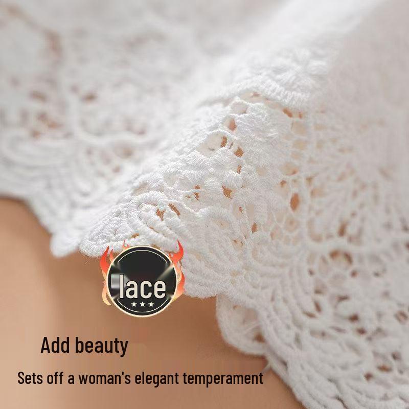 Versatile Mid-Length Lace Skirt: Year-Round Elastic Waist Skirt for Modest Coverage