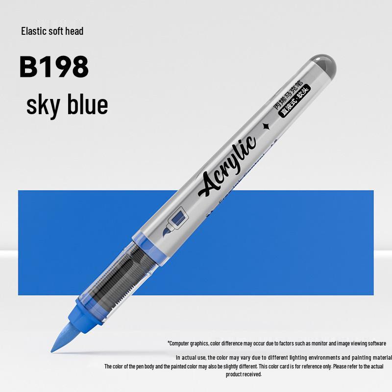 Jinzhi Liquid Acrylic Marker Pen - Soft Tip, Opaque, Large Capacity, Stackable Colors