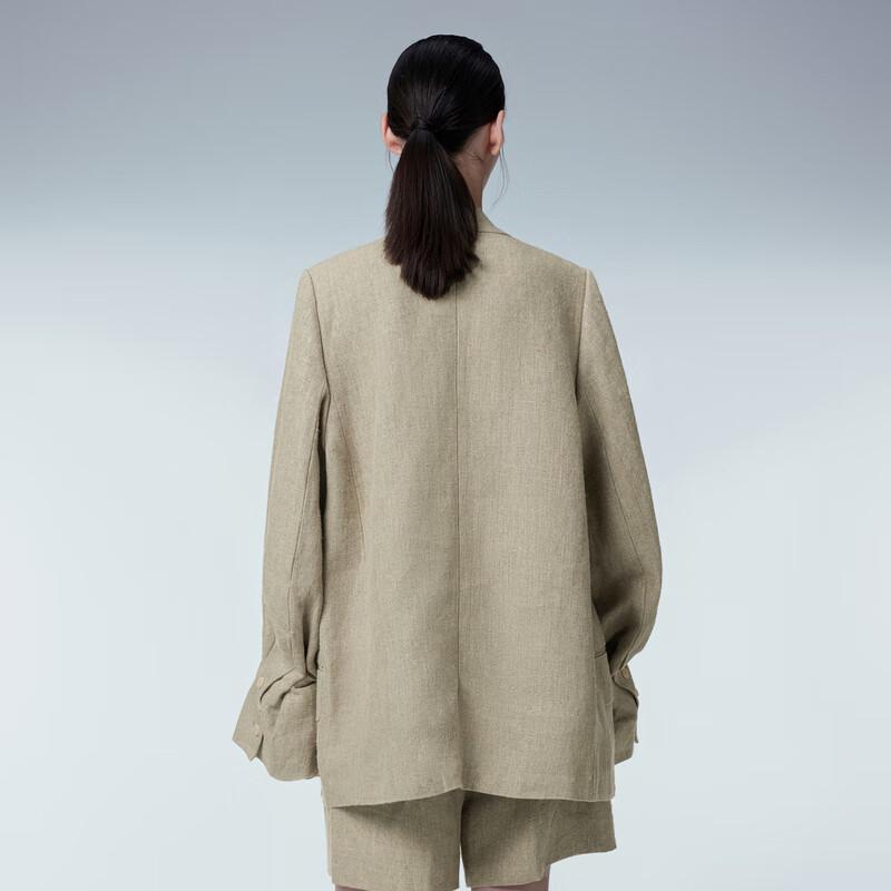 JNBY Women's Relaxed Fit Linen Blend Suit Jacket