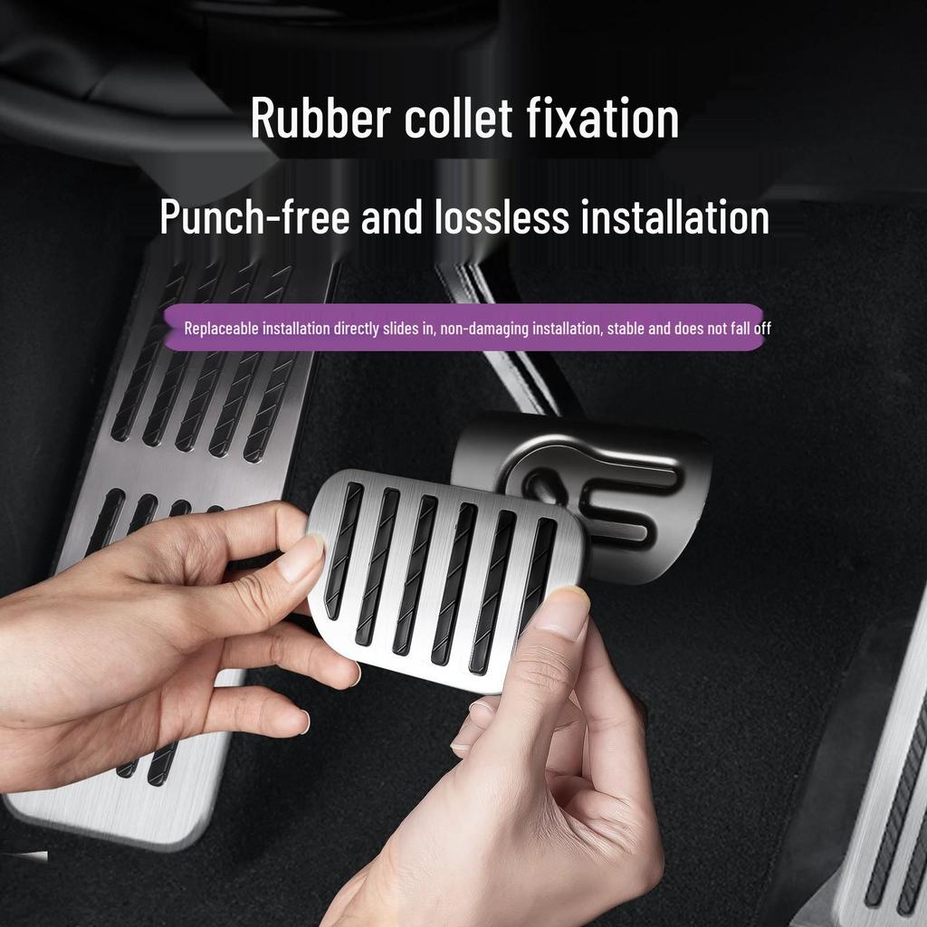 Anti-slip Metal Cover for Xiaomi SU7 Brake Pedal - Wear-resistant Modification Accessory