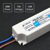 Qoltec LED Impulse Power Supply IP67 | 20W | 12V | 1.6A | Waterproof | White