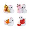 6pcs Chinese Style New Year Snake Figurine Cartoon Mini Snake Ornament  Birthday Party Gift
