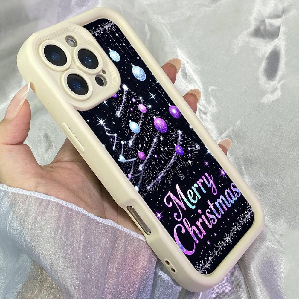 JT346 Merry Christmas Tree for iPhone 17 16 15 14 13 Pro Max Samsung S26 S25 Ultra A17 A07 A56 Xiaomi 15T Redmi 15c Note 14 13 12 11 Soft Case