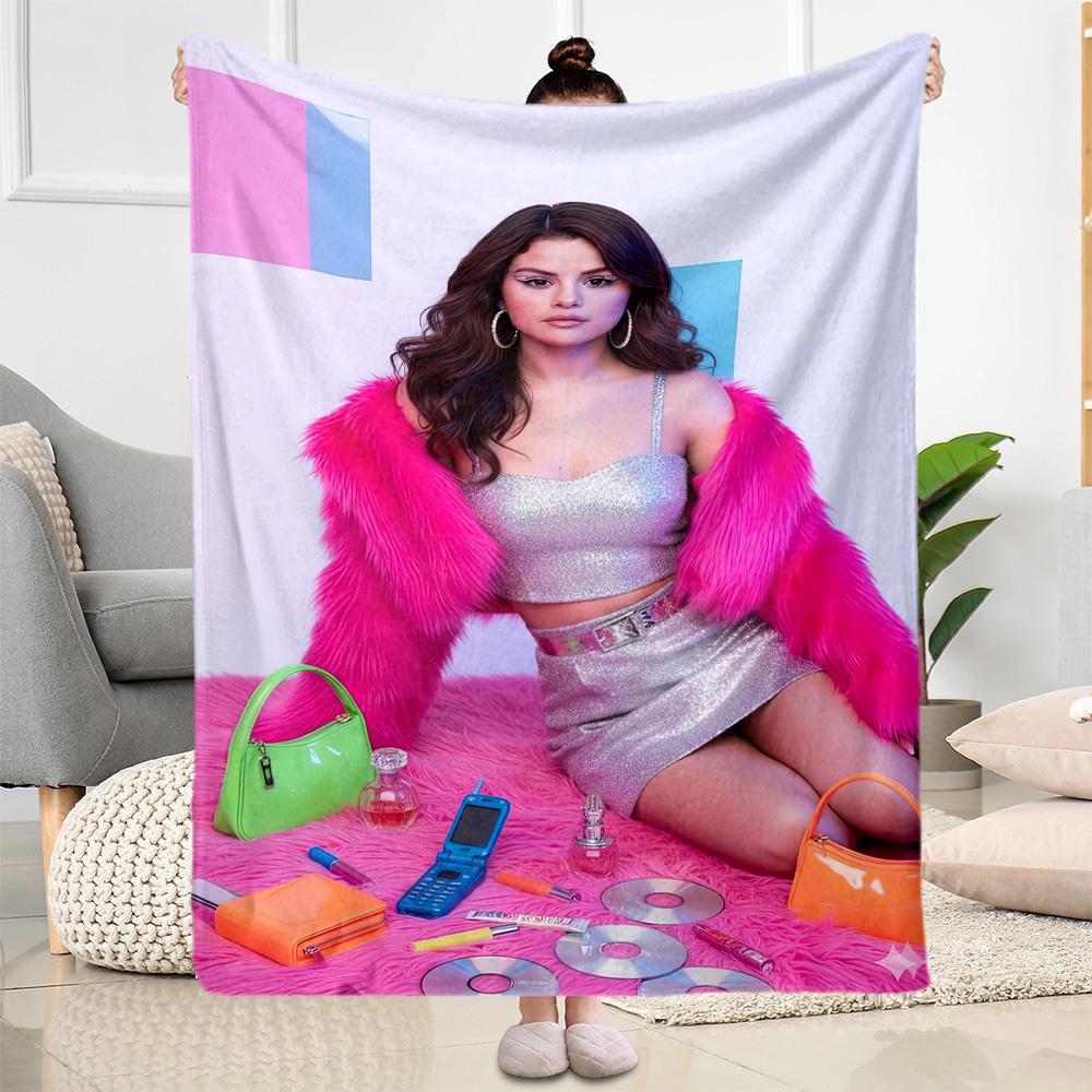 Selena Gomez Blankets are suitable for living rooms,making them an ideal choice for outdoor travel and gifts.