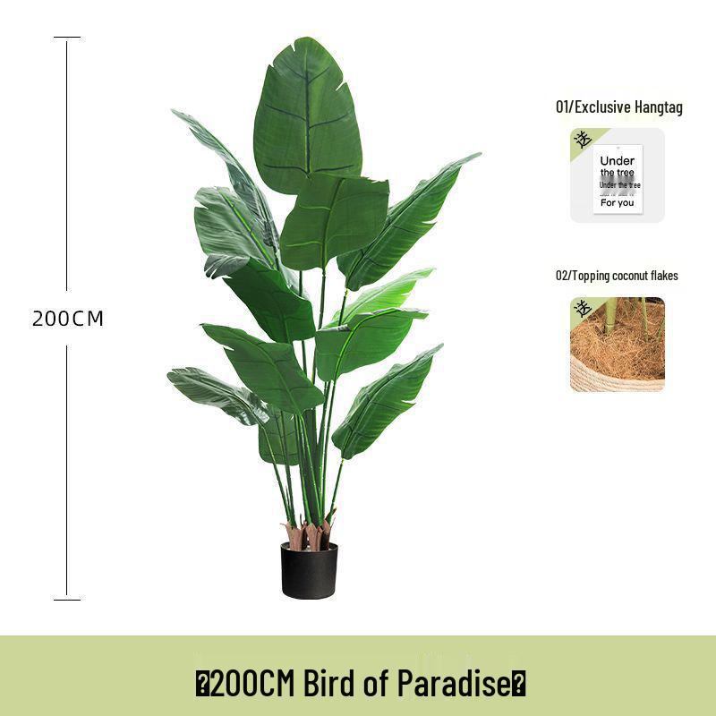 Bird of Paradise Indoor Artificial Floor Plant - Luxurious Bionic Greenery Decor for Living Room