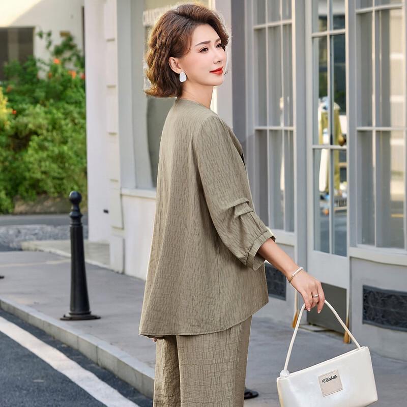 YUZHAOLIN Women's Chinese Style Stand-collar Two-piece Set