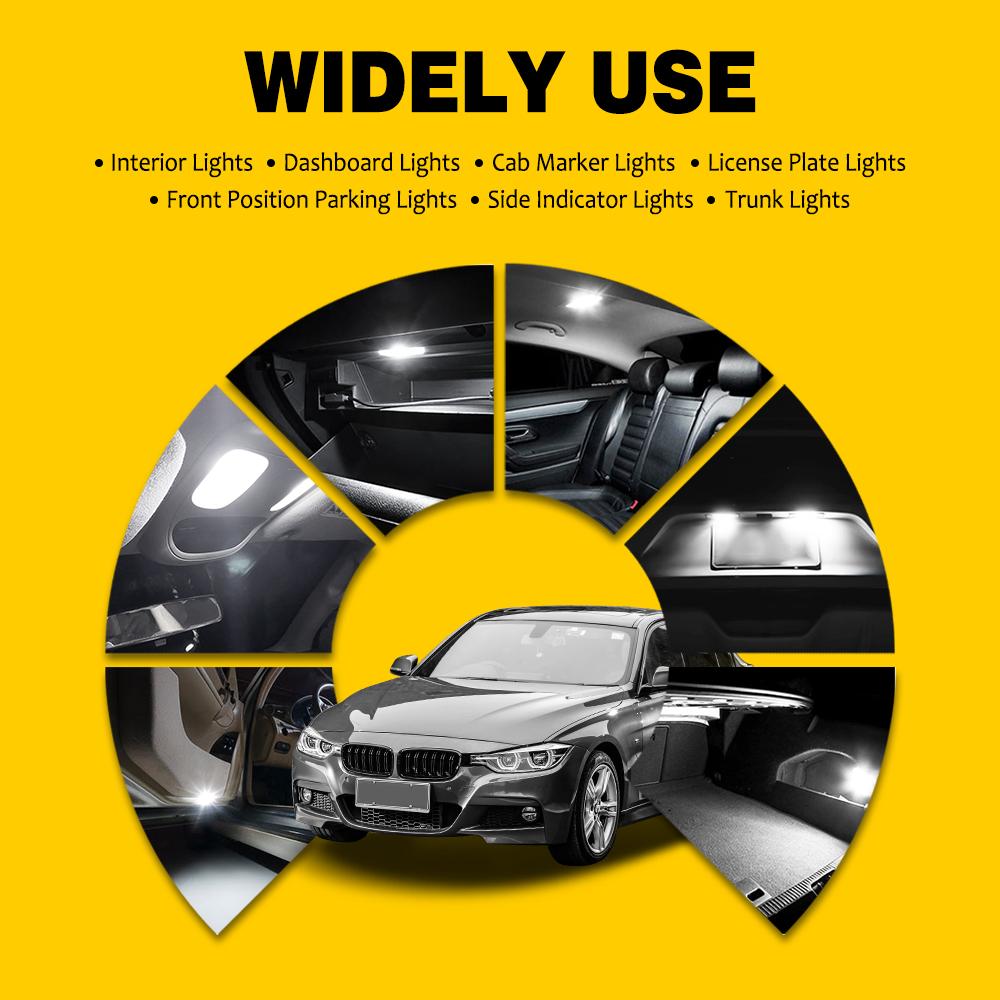 AUXITO 4/2Pcs W5W T10 LED CANBUS No Error 5W5 194 168 Map Dome Lights Parking Light Interior Side Bulb for Hyundai Tucson Santa Dome Lights 6