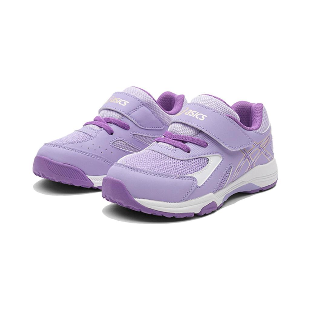Asics Lazerbeam Kc-Mg Velcro Comfortable Simple Shock Absorption Low Top Kids Running Shoes Kids Running Shoes Purple 1154A158-500