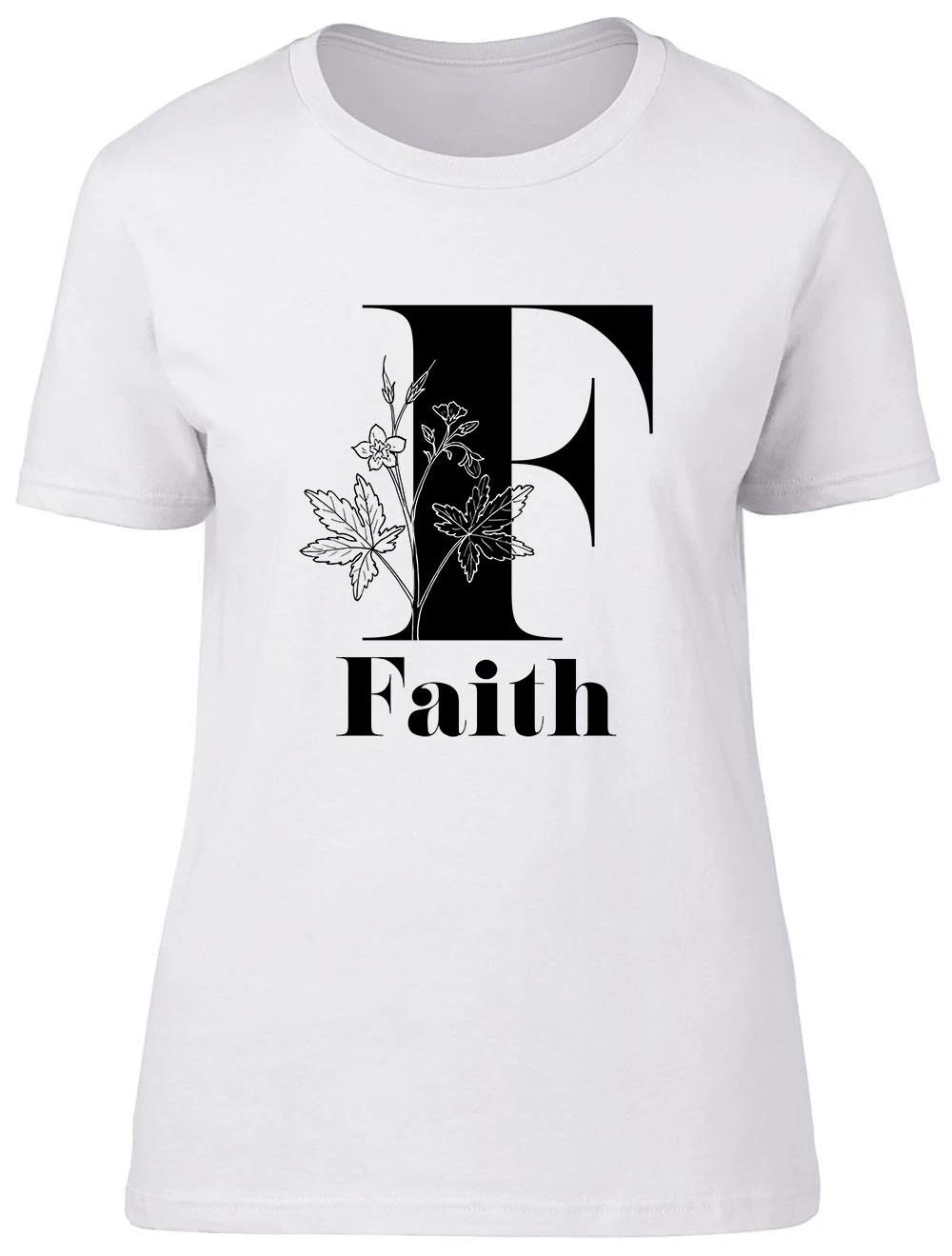 Personalised Alphabet - F Fitted Womens Ladies T Shirt XXXL