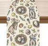 Line Drawing Bunny Eggs Leaves Rabbits Easter Placemats Set of 4 Table Mats for Party Home Kitchen Dining Table Decorations 12x18 Inch