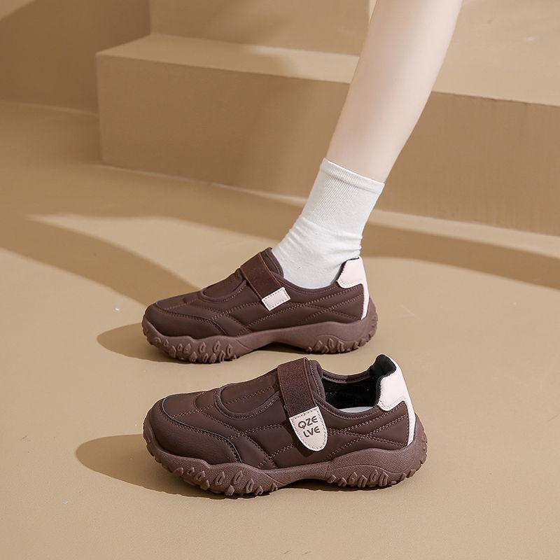 Velcro Sneakers Women's New Models with Skirts Are Not Tired, Soft Soles Are Light and Breathable, Casual Jogging Shoes