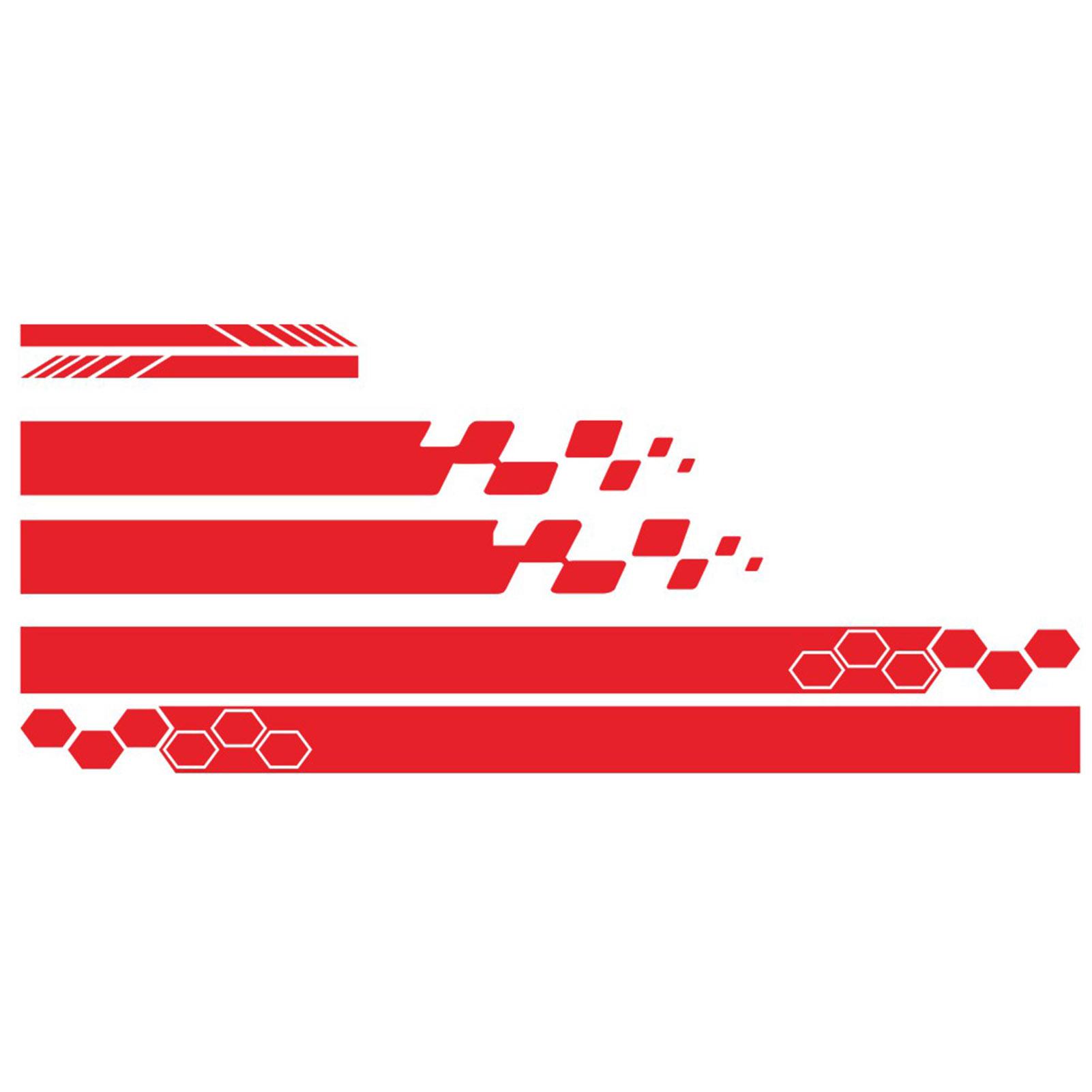 

5 шт., виниловая наклейка на бок автомобиля, автогонки, спортивные наклейки, универсальный автомобиль, грузовик, сделай сам, наклейка в полоску, виниловые наклейки, украшение красный