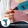 Electric Hot Melt Glue Gun,Copper Nozzle, Cordless Electric Melt Glue Air Gun With 10pcs 11mm Glue Sticks For Makita 21V Battery