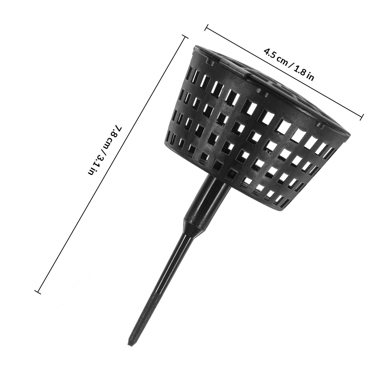 10Pcs Fertilizer Box Plastic Basket Mesh Lid Gardening Bonsai Orchid Planting Fertilizer Container Tool Gardening Accessory чёрный