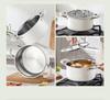 316 Stainless Steel Steamer Pot with Double Handles for Gas & Induction Cookers