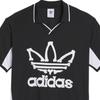 adidas Originals X Jeremy Scott Skull Logo Printed Short Sleeve Football Jersey Unisex Jersey Black IA0099