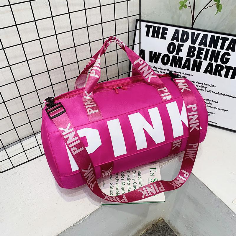 Pink Sports Bag: Wet/Dry Separation, Handheld/Crossbody, Large Capacity Travel Storage, Fitness Luggage