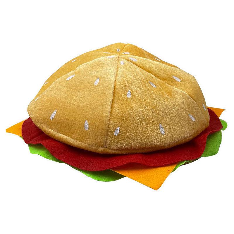 Halloween Performance Burger Hat Festival Pizza Funny Party Fries Hat Thanksgiving Roast Chicken Leg Hat