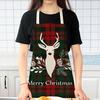 Linen Merry Christmas Apron Christmas Decorations for Home Kitchen Accessories 2025 Christmas Natal Navidad 2025 New Year Gifts
