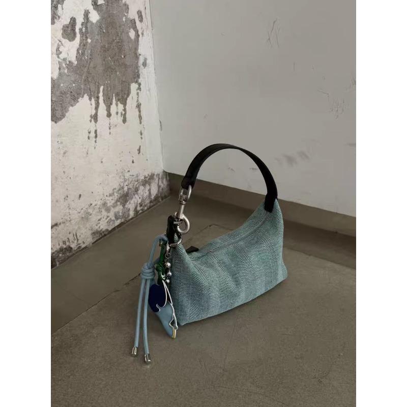 Summer new product texture advanced simple splicing handbag fashionable versatile hobo bag shoulder messenger bag
