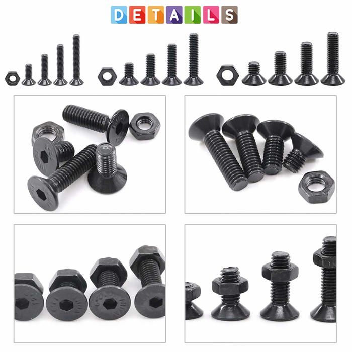 Vis métriques - glarks - glakhpb-5 - 510 pièces - acier allié 10.9 - tête hexagonale