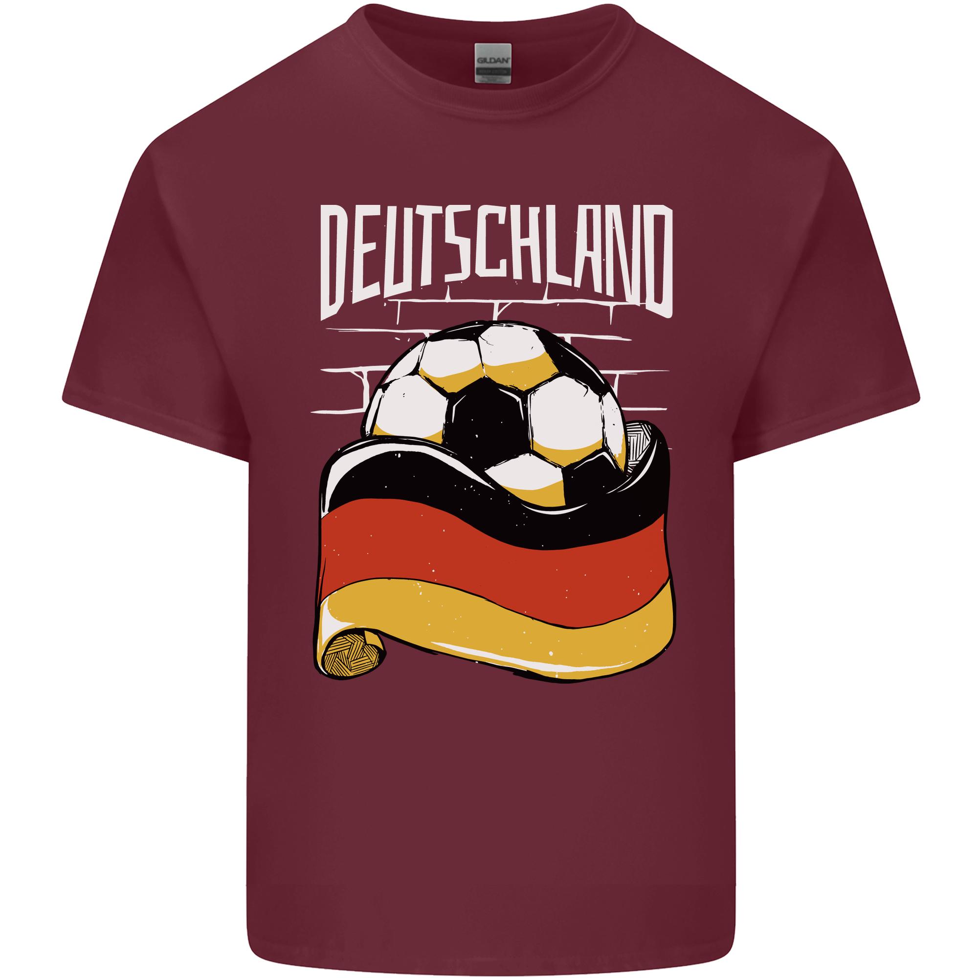 Deutschland Football GerUnisex GerUnisexy Soccer Unisexs Light Cotton TShirt S