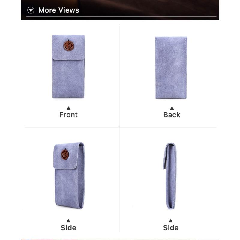 8 Colors Men Watch Box Watch Pouch Bag Organizer Box Easy Carry Travel Watch Storage Pouch Cowhides Velvets Jewelry Box