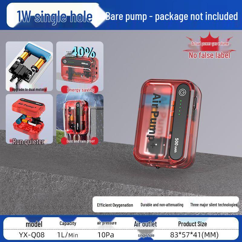 

Ultra-Quiet Fish Tank Oxygen Pump for Home & Outdoor Use