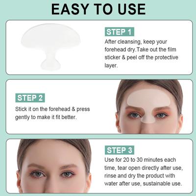 Reusable Anti Wrinkle Forehead Patch Silicone Patch Soft Comfortable Easy To Carry Facial Care Eye Mask Skin Care Tools