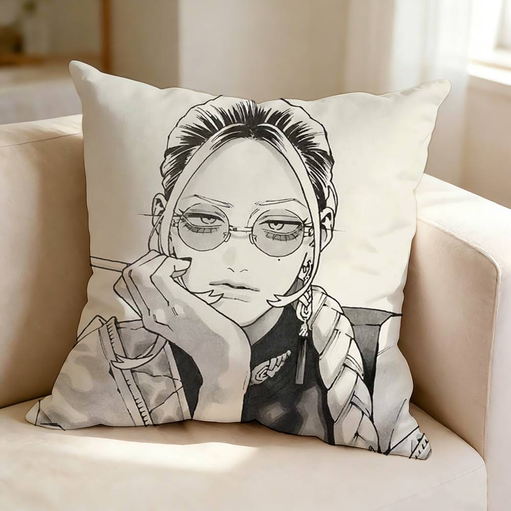GGokurakugai Anime MMichiru SSaotome Pillow Case Square DoubleSided Sofa Cushion Cover Bedroom Bedside Pillow